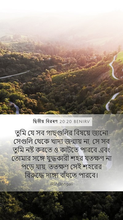 দ্বিতীয় বিৱৰণ 20:20 BENIRV Mobile Phone Wallpaper - তুমি যে সব - Mobile Bible Verse Wallpaper