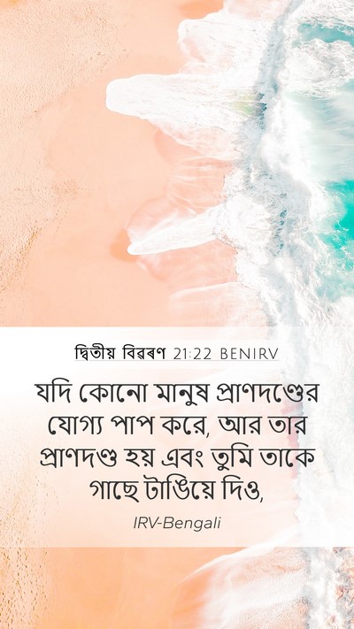 দ্বিতীয় বিৱৰণ 21:22 BENIRV Bible Verse Image