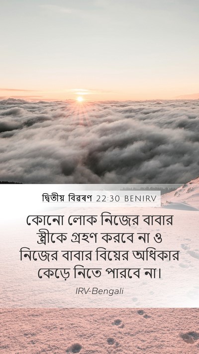 দ্বিতীয় বিৱৰণ 22:30 BENIRV Bible Verse Image