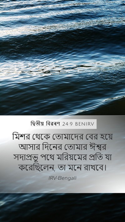 দ্বিতীয় বিৱৰণ 24:9 BENIRV Bible Verse Image
