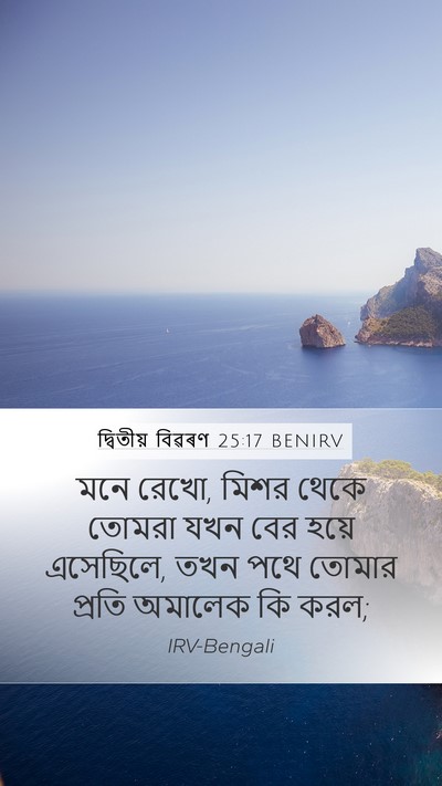 দ্বিতীয় বিৱৰণ 25:17 BENIRV Bible Verse Image