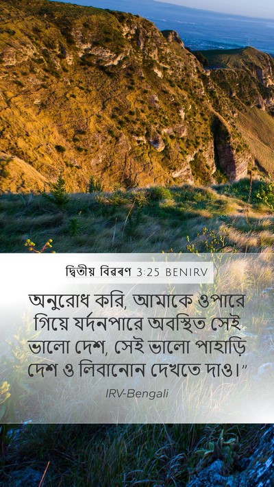 দ্বিতীয় বিৱৰণ 3:25 BENIRV Bible Verse Image