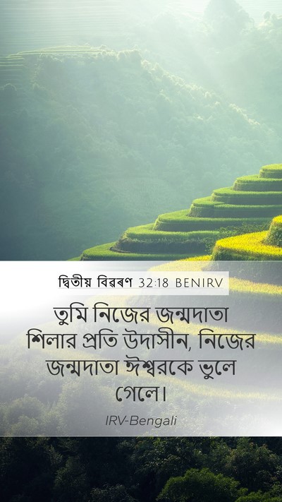 দ্বিতীয় বিৱৰণ 32:18 BENIRV Bible Verse Image