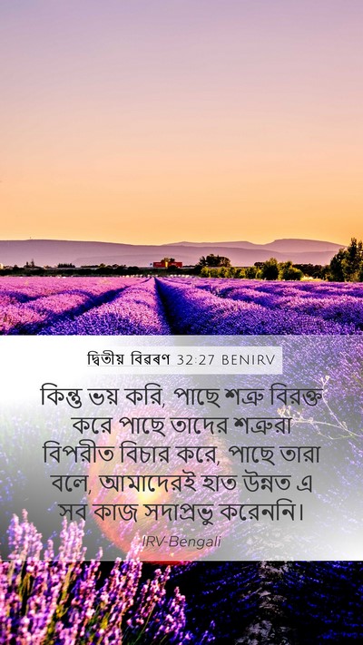 দ্বিতীয় বিৱৰণ 32:27 BENIRV Bible Verse Image