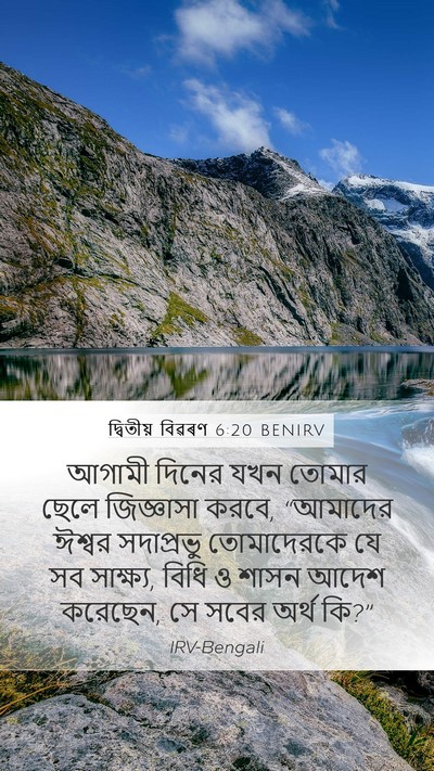 দ্বিতীয় বিৱৰণ 6:20 BENIRV Bible Verse Image