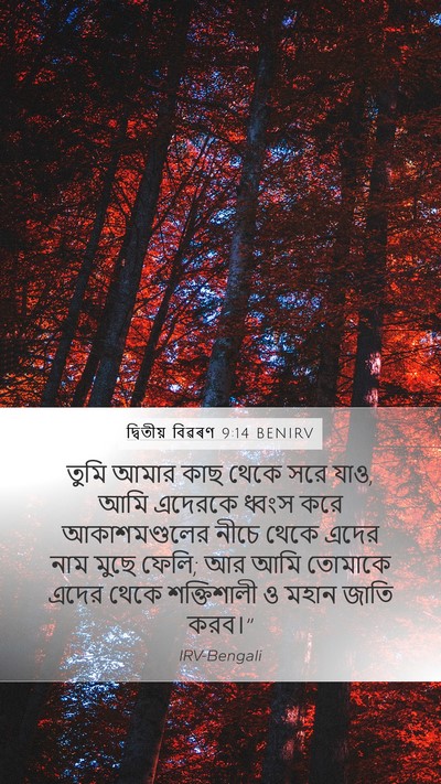 দ্বিতীয় বিৱৰণ 9:14 BENIRV Bible Verse Image