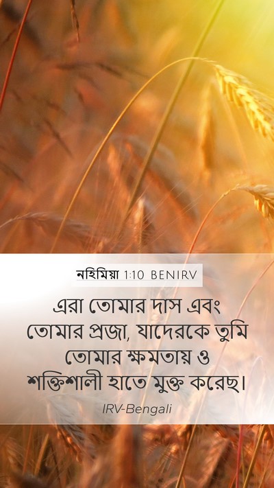 নহিমিয়া 1:10 BENIRV Bible Verse Image