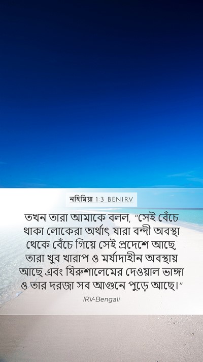 নহিমিয়া 1:3 BENIRV Bible Verse Image