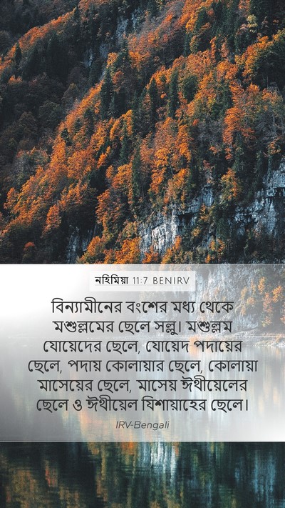 নহিমিয়া 11:7 BENIRV Bible Verse Image
