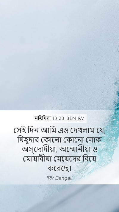 নহিমিয়া 13:23 BENIRV Bible Verse Image