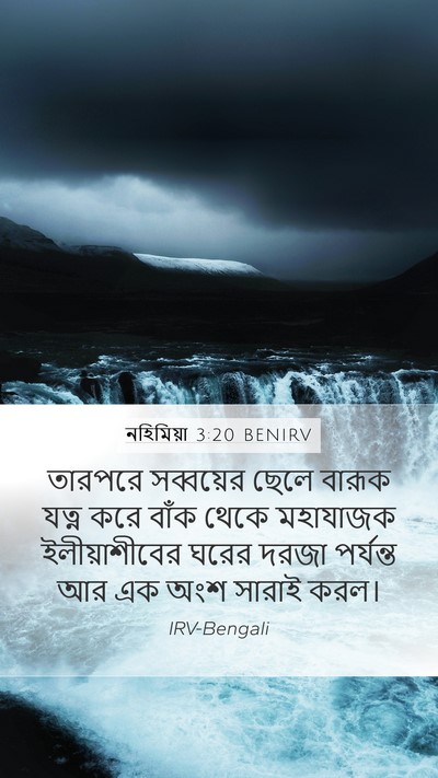 নহিমিয়া 3:20 BENIRV Mobile Phone Wallpaper - তারপরে সব্বয়ের - Mobile Bible Verse Wallpaper