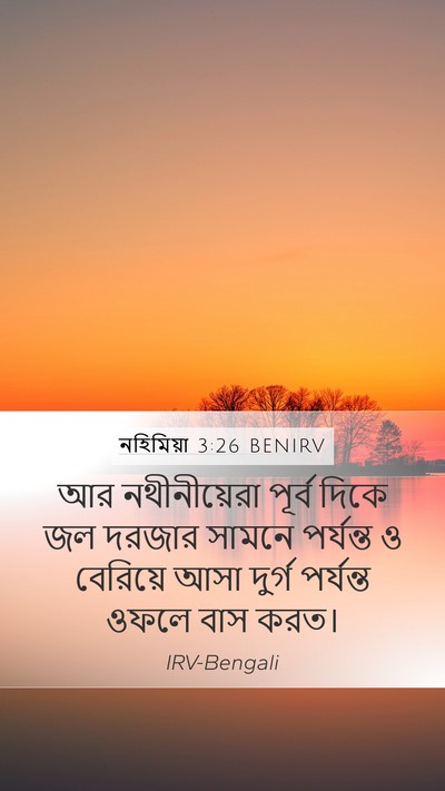নহিমিয়া 3:26 BENIRV Bible Verse Image