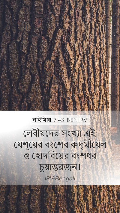 নহিমিয়া 7:43 BENIRV Bible Verse Image