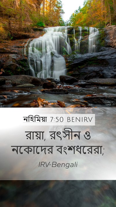 নহিমিয়া 7:50 BENIRV Mobile Phone Wallpaper - রায়া, রৎসীন ও - Mobile Bible Verse Wallpaper