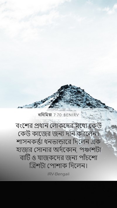 নহিমিয়া 7:70 BENIRV Bible Verse Image