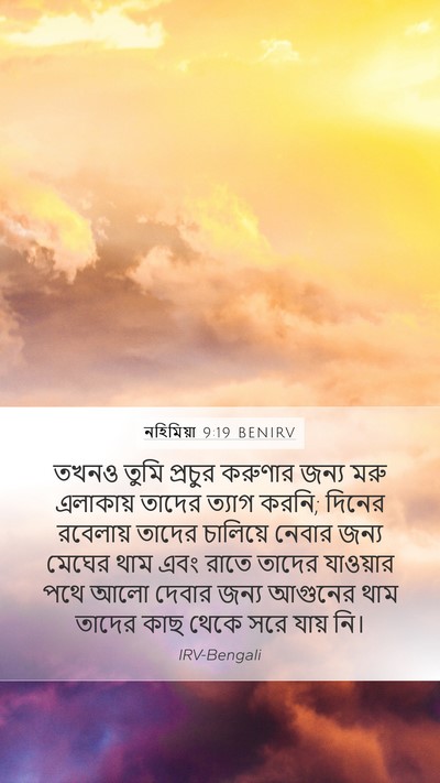 নহিমিয়া 9:19 BENIRV Bible Verse Image