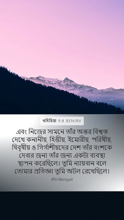 নহিমিয়া 9:8 BENIRV Bible Verse Image
