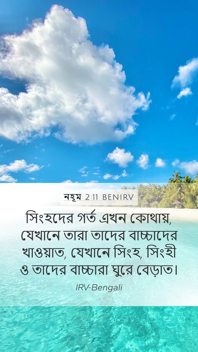 নহূম 2:11 BENIRV Bible Verse Image