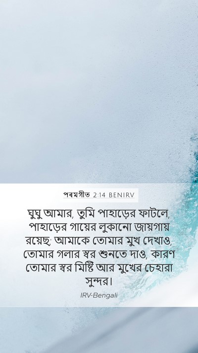 পৰমগীত 2:14 BENIRV Bible Verse Image