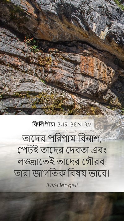 ফিলিপীয়া 3:19 BENIRV Bible Verse Image