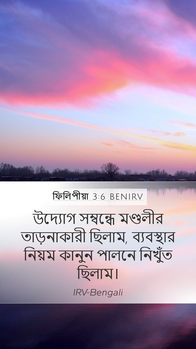ফিলিপীয়া 3:6 BENIRV Bible Verse Image