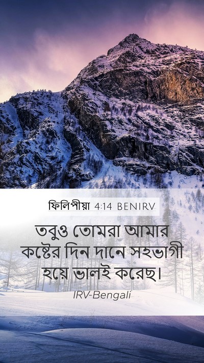 ফিলিপীয়া 4:14 BENIRV Bible Verse Image