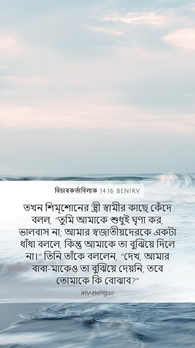 বিচাৰকর্তাবিলাক 14:16 BENIRV Bible Verse Image