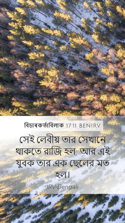 বিচাৰকর্তাবিলাক 17:11 BENIRV Mobile Phone Wallpaper - সেই লেবীয় তার - Mobile Bible Verse Wallpaper