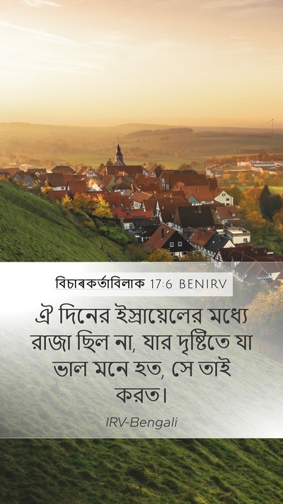 বিচাৰকর্তাবিলাক 17:6 BENIRV Bible Verse Image