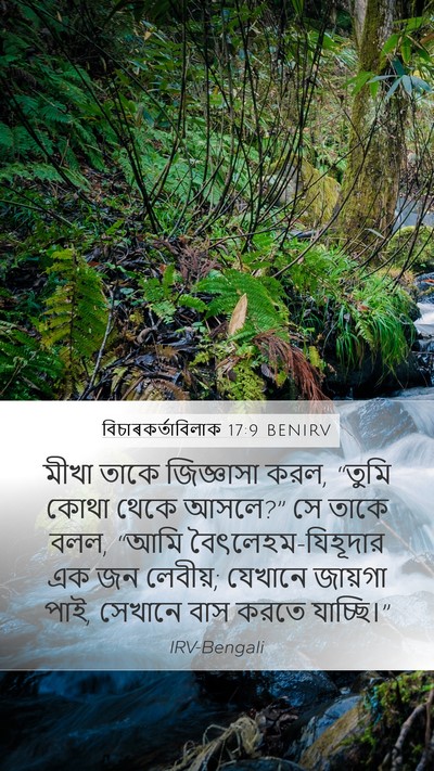 বিচাৰকর্তাবিলাক 17:9 BENIRV Mobile Phone Wallpaper - মীখা তাকে - Mobile Bible Verse Wallpaper