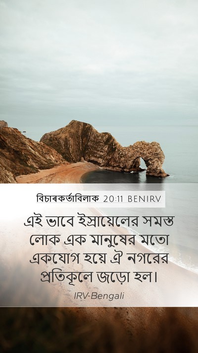 বিচাৰকর্তাবিলাক 20:11 BENIRV Bible Verse Image