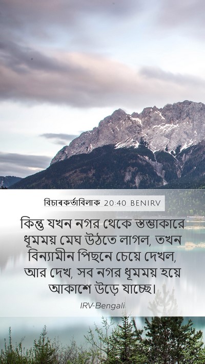 বিচাৰকর্তাবিলাক 20:40 BENIRV Bible Verse Image