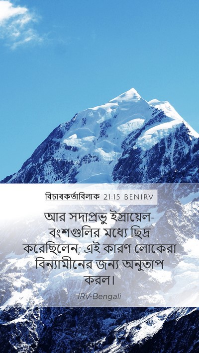 বিচাৰকর্তাবিলাক 21:15 BENIRV Bible Verse Image