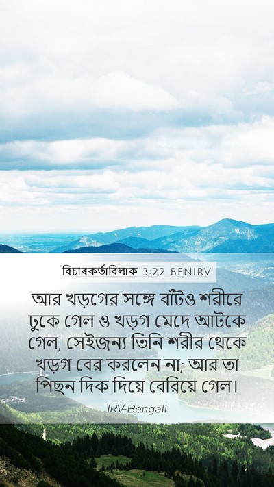 বিচাৰকর্তাবিলাক 3:22 BENIRV Mobile Phone Wallpaper - আর খড়গের সঙ্গে - Mobile Bible Verse Wallpaper