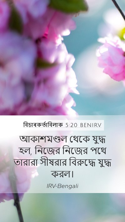 বিচাৰকর্তাবিলাক 5:20 BENIRV Bible Verse Image
