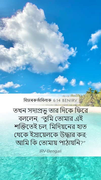 বিচাৰকর্তাবিলাক 6:14 BENIRV Bible Verse Image