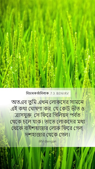 বিচাৰকর্তাবিলাক 7:3 BENIRV Bible Verse Image