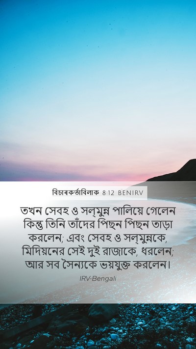 বিচাৰকর্তাবিলাক 8:12 BENIRV Mobile Phone Wallpaper - তখন সেবহ ও - Mobile Bible Verse Wallpaper