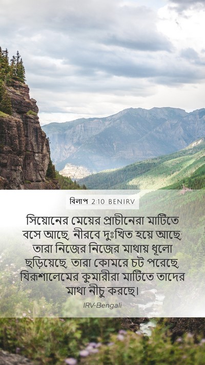 বিলাপ 2:10 BENIRV Bible Verse Image