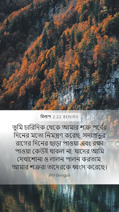 বিলাপ 2:22 BENIRV Bible Verse Image
