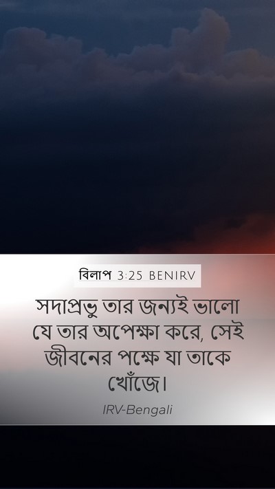 বিলাপ 3:25 BENIRV Bible Verse Image