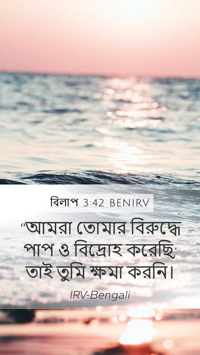 বিলাপ 3:42 BENIRV Bible Verse Image