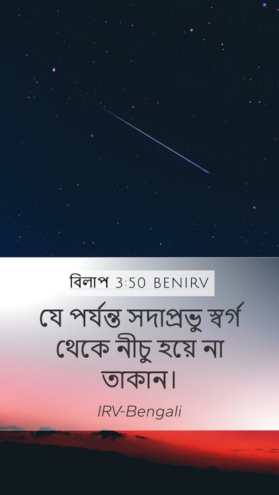 বিলাপ 3:50 BENIRV Bible Verse Image