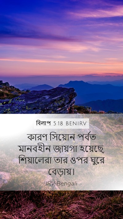বিলাপ 5:18 BENIRV Bible Verse Image