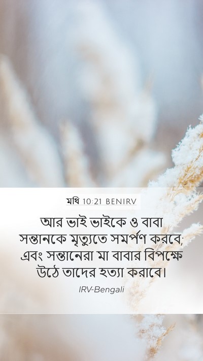 মথি 10:21 BENIRV Bible Verse Image