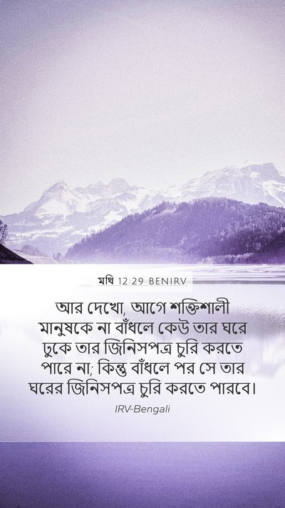 মথি 12:29 BENIRV Bible Verse Image