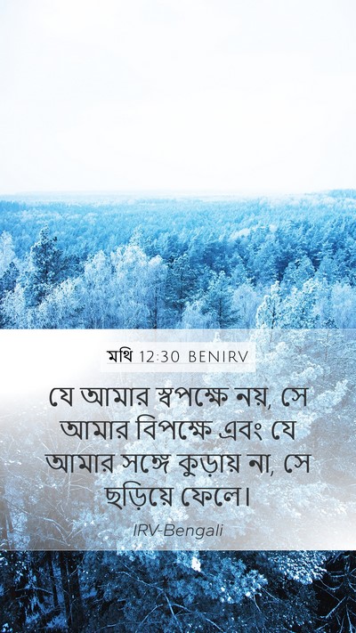 মথি 12:30 BENIRV Bible Verse Image