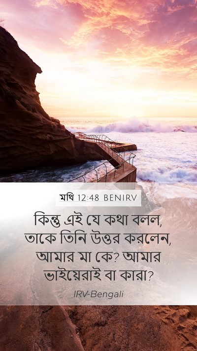 মথি 12:48 BENIRV Bible Verse Image