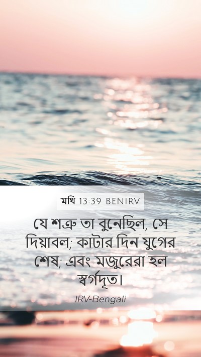 মথি 13:39 BENIRV Bible Verse Image