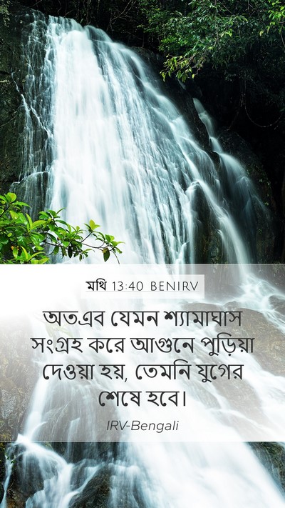 মথি 13:40 BENIRV Bible Verse Image